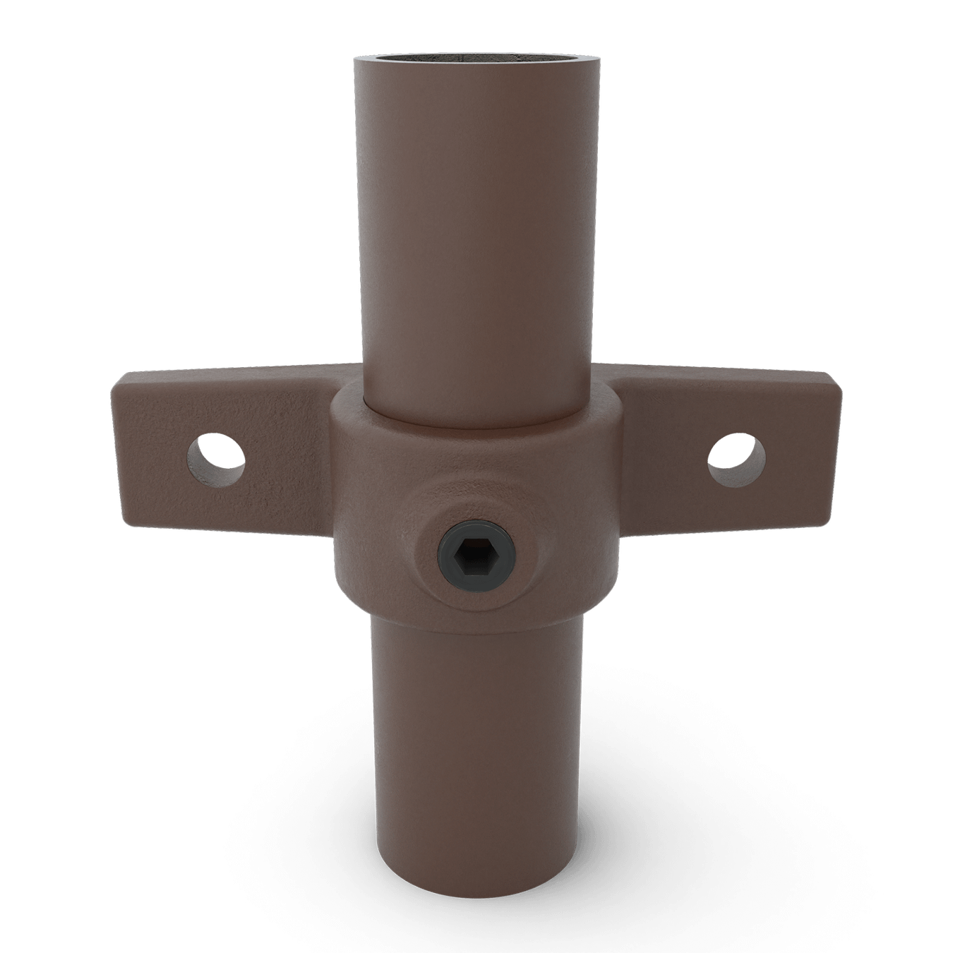 Buiskoppeling Oogdeel dubbele lip - vintage bruin-C / 33,7 mm
